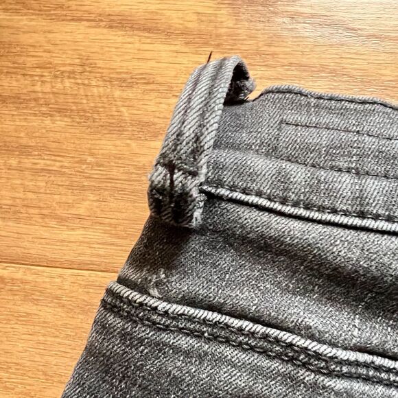 Pacsun High-Rise Ankle Jegging Size 24 Charcoal Black/Dark Gray Distressed - Picture 10 of 11